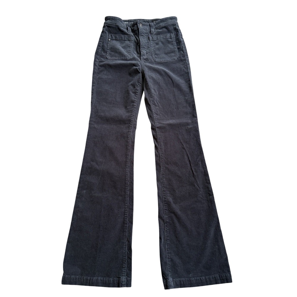 AG Adriano Goldschmied Women's Anisten High Rise Bootcut Gray Corduroy Pants 26